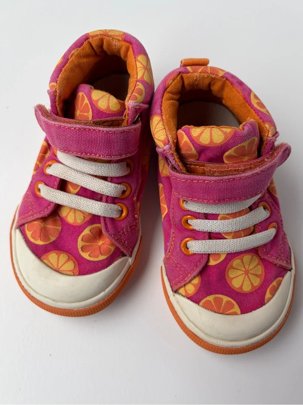 See Kai Run Mo Sneaker Baby Toddler Size 5 Oranges Pink Orange Sneakers